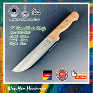 [Made in Germany] F. Herder 6" Broad-blade Knife / Butcher knife / Pisau Lapah / Meat Knife with Wooden Handle