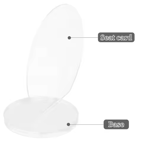 30pcs Acrylic Round Table Number Plate Blank Place Card Sign Table Setting Number Sign Reserved Wedd