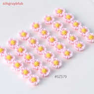 STHB 50Pcs 3D Mini Daisy Nail Art Ch Accessories Manicure Decoration Supplies Materials Flat Back Design Diy Nail Jewelry SG