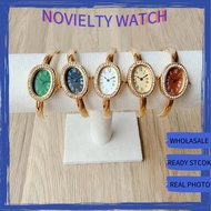 Oval Watch Vintage Quartz Movement Wrist Watch Niche Quartz Watch