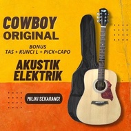 original gitar akustik elektrik import cowboy equalizer aw33 gw-240 - natural bubble wrap