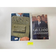 2-IN-1 Bundle 《Preloved Leadership/Management Non-Fiction Books》Moses On Management + Leadership (TX