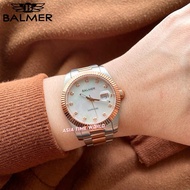 [Original] Balmer 8172G RTT-3M Classic Sapphire Men Watch with White Dial Two-Tone Silver and Rose G