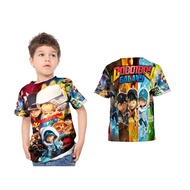 Boboiboy Cartoon 02-12 Years Old T-Shirts For Boys And Girls