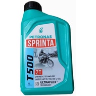 Sprinta 2T T500 Motorcycle Oil PETRONAS 2T Lubricants SEMI SYNTHETIC 1L LITERS new stock