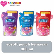 Sosoft detergent cair kemasan pouch 360 ml