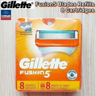 Gillette® Fusion5 Blades Refills 2 4 8 12 Cartridges ใบมีดโกน ยิลเลตต์ ฟิวชั่นไฟ้ว์