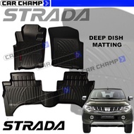 Mitsubishi Triton/Strada 2014 to 2023 OEM / EXCELLENT Deep Dish Matting Thailand Quality ( Car Acces