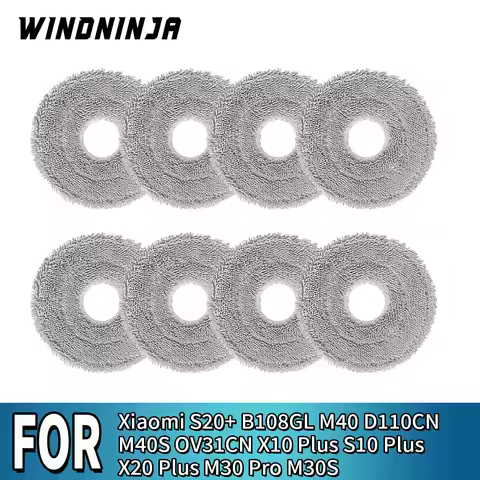 Mop Cloth For Xiaomi M40 D110CN M40S OV31CN M30 Pro M30S S20+ B108GL X10 Plus S10 Plus X20 Plus Robo