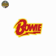 David Bowie singer logo sticker