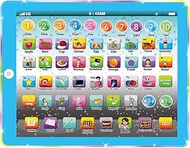Wenbeier Kid Tablet/Learning Pad/Toddler Tablet with ABC/Word/Song/Music/Number Electronic Learning 