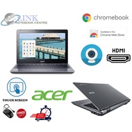 ( Acer Touch screen Chromebook Support Chrome Web Store Refurbished ) Acer 11 C720 2GB RAM 16GB SSD11.6 INCH SCREENBUILT IN WEBCAMHDMI