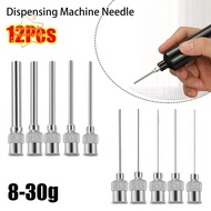 PUREHAIRBEAUTY 12Pcs Dispensing|Needle, Blunt Tip Stainless Steel Industrial Glue Injection Needle, 