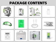 Huepar Pro ZK04CG Laser Level 4D Green Cross Line Laser Level Tool High Accuracy with 8000mAh Rechar