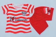 baju setelan anak perempuan /merah putih/17 agustusan / terbaru/new top