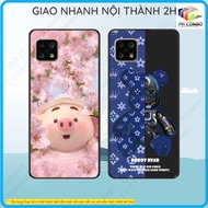 Sharp Aquos Sense 4 (Sense4) / Sense 5G / Sense 6 / Zero 6 black flexible case printed with many bea