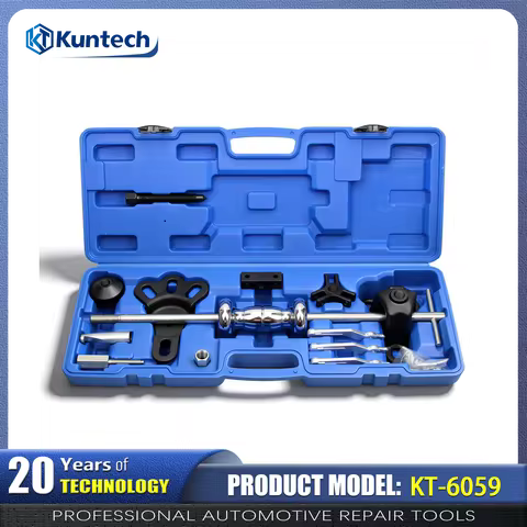 Kuntech KT-6059 Automotive Wheel Hub Bearing Removal Tool Kit, Heavy Duty Slide Hammer Puller Set In