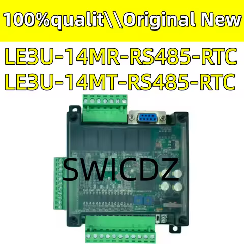 100% new original FX3U-14MR FX3U-14MT PLC industrial control board 8 Input 6 Output 6AD 2DA and RS48