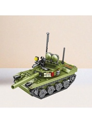 324件坦克戰爭系列武器模型積木,3d Diy塑料玩具,適用於家庭派對裝飾