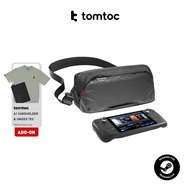 tomtoc G47 Gaming Sling Bag for Steam Deck Shoulder Bag Men Crossbody Bag for ROG Ally - Beg Silang