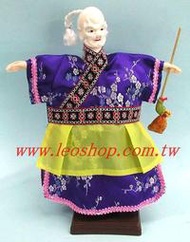 麗王(龍山民俗藝品童玩)-台灣製造 布袋戲偶掌中戲偶 老童  高約30cm