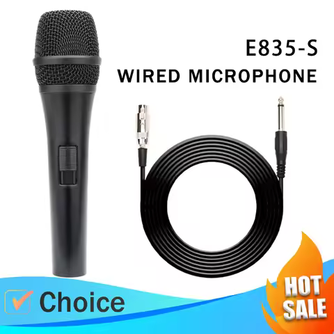 Metal E835-S E835 professional wired dynamic supercardioid microphone, handheld microphone for live 