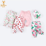 寶然夏季1-5歲純棉嬰兒燈籠褲