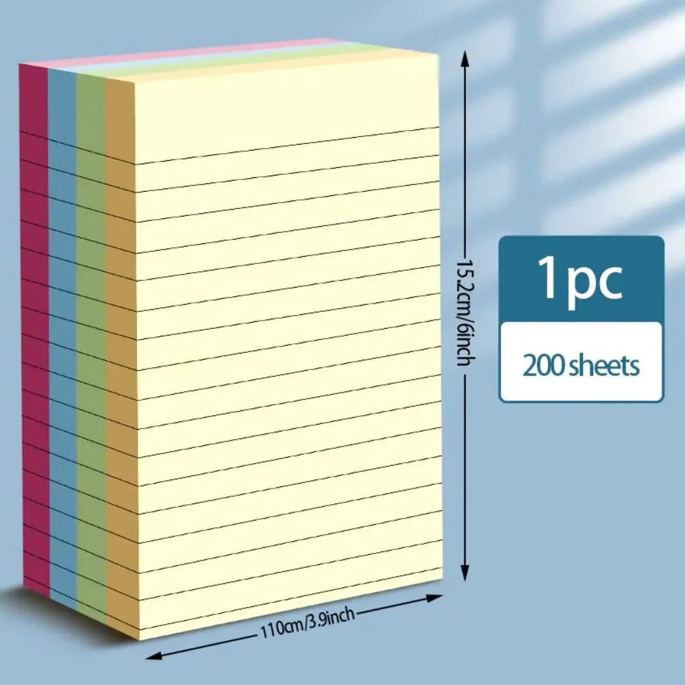 100/200sheets Colorful Sticky Notes School Stationery Student Scribed Sticky Notes Index Tabs Office