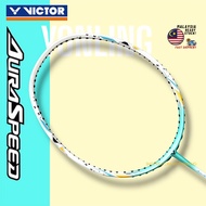 Victor AURASPEED 8000 Original (31lbs) Badminton Racket FREE String + Grip Raket