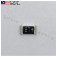 10PCS Taiwan-Grade 270k ±5%, 0805 SMD Resistor (274)