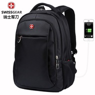 New💕Swiss Army Knife Backpack Men's Backpack Women's Leisure Business Travel Large Capacity Early High School and Colleg