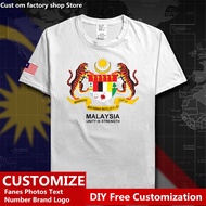 Men T Malaysian Jerseys Nation Team Tshirt Tshirts Meeting Fitness Gyms Clothings Country Mys cotton