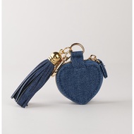 Chow Sang Sang 周生生 Blue Heart-Shaped Jewellery Pouch Keychain(DO NOT BUY)