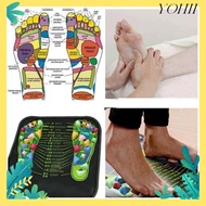 YOHII Reflexology Walk Cobblestone Acupoint Mat Pain Relieve Walk Stone Mat