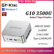 GMKtec G10 MINI PC AMD Ryzen 5 3500U Vega 8 Graphics 2×DDR4 2×M.2 2280 Triple output DP up to 8K 1Ye