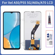 For itel A50 A70 P55 5G A60S LCD A507LXU A665L IPS NEW Display Touch Screen Digitizer Assembly A665L