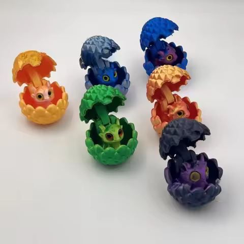 3D Printed Toys Mini Dragon Simulation Egg Creative Easter Gift For Children Home Decor 3D Printing 