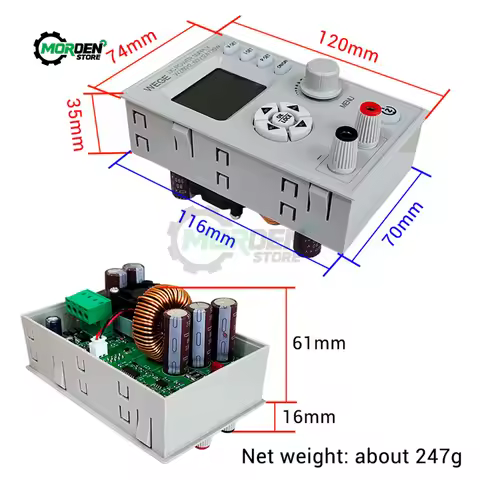WZ6012 High-power Adjustable 60V 12A DC Step-down Charging Module Constant Voltage Constant Current 