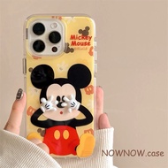 For IPhone 16 15 14 13 12 11 Pro Max X XR XS Max 7 8 Plus Mickey Mouse 3D Cute Advanced Anti-fall Ph