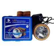 Suncessa KL 628 headlamp, super bright rechargeable flashlight, far away, 50m deep diving, 20 hour b