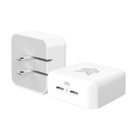 STM-35W Dual Port (USB-C & USB-C) Power Adapter (US plug)-white (STM Goods Malaysia)