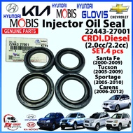 [GENUINE] Injector Oil Seal. Set. 4 pcs for CRDI. Diesel. (2.0cc/2.2cc). D4EA/D4EB. for Santa Fe(200