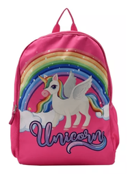 Mochila Escolar Infantil Primaria Para Niñas Dibujo Animado Estampado De Unicornio