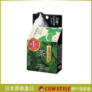 【日本 COW STYLE 牛乳石鹼】日本100%原裝進口 自然派綠茶洗顏皂 80g