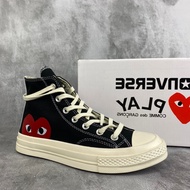 Converse CDG Play Hi Black White Shoes [UNISEX]