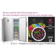 ☆ Claim $8 Shop Voucher 2 in 1 Upright Freezer/Chiller ☆Free Delivery