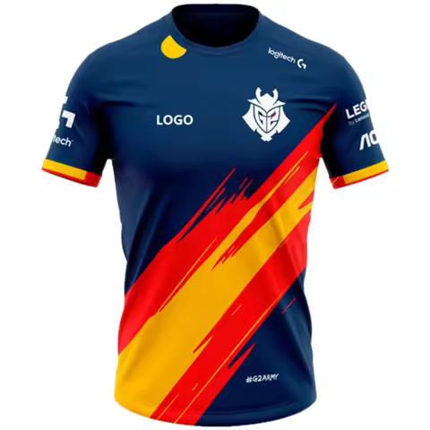 G2 Spain Team Jersey G2 E_sports Supporter T_shirt League Of Legends Game G2 E_sports Team Uniform J
