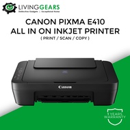 Canon PIXMA E410 No Wireless / E470 Wireless Inkjet Printer All-In-One ( Print / Scan /  Copy ) For Office Business Home