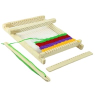 DIY Traditional Wooden  Weaving Loom Kit,8.66"*6.61"*1.02" Wooden Tapestry Looms with Stand,Wooden M