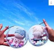 YURUYI  Outdoor Bag, 10cm Doll Plastic Doll Display Box, Bag Decoration Multicolor Dia. 12/14cm Stor